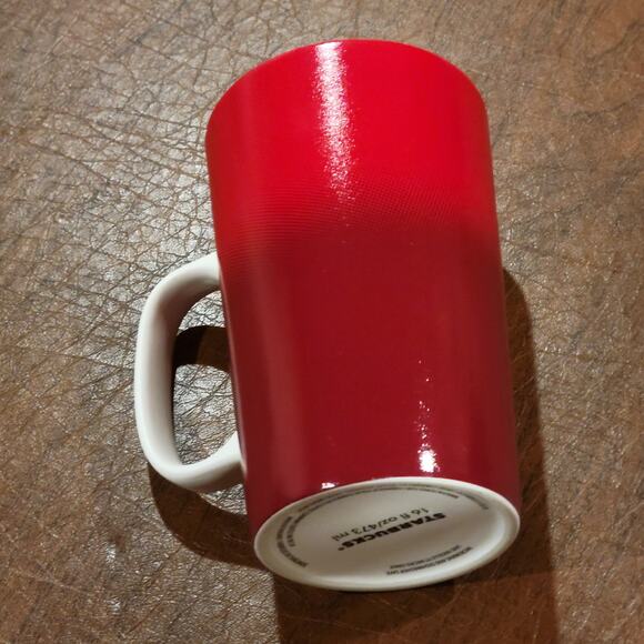 Starbucks 2015 Red Ombre Gradient Mermaid Ceramic Coffee Tea Mug Cup 16 oz - Picture 7 of 8